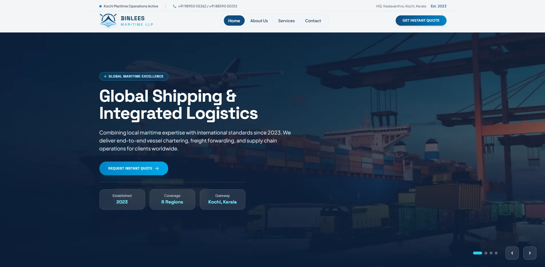 Binlees Maritime - Global Shipping, Vessel Chartering & Maritime Logistics