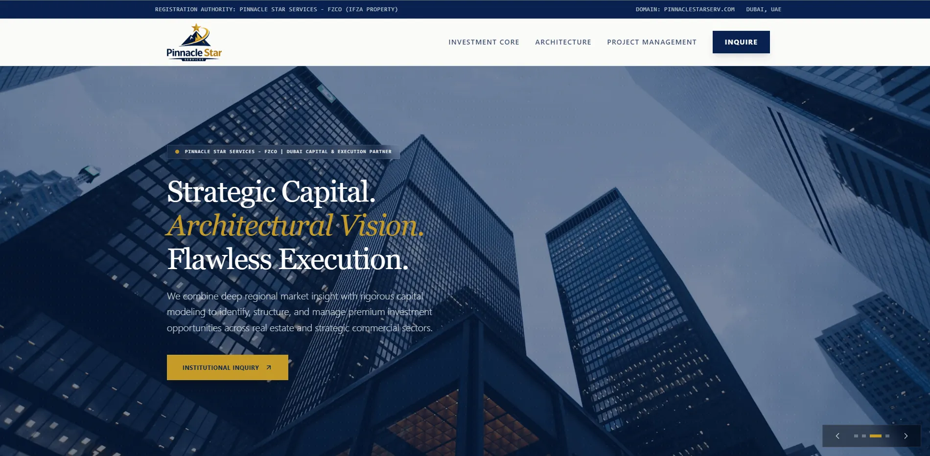 Pinnacle Star Services - Investment Core, Architecture & Project Management